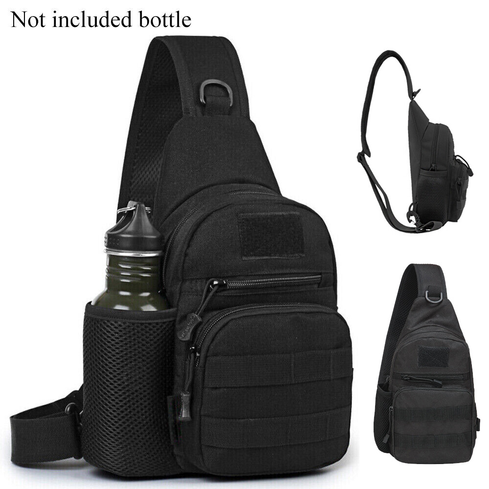 Tactical Water Bottle Holder Bag Military Molle Kettle Pouch Phone Bag Sling Bag