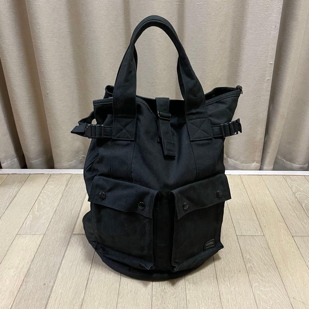 PORTER YOSHIDA SMOKY Tote Bag Black Japan Authentic