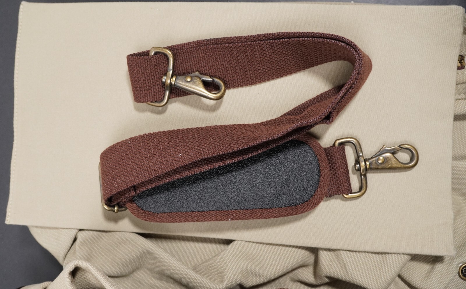 Winchester briefcase carryall gearbag leather canvas brass 17.5×11.5×8.5″