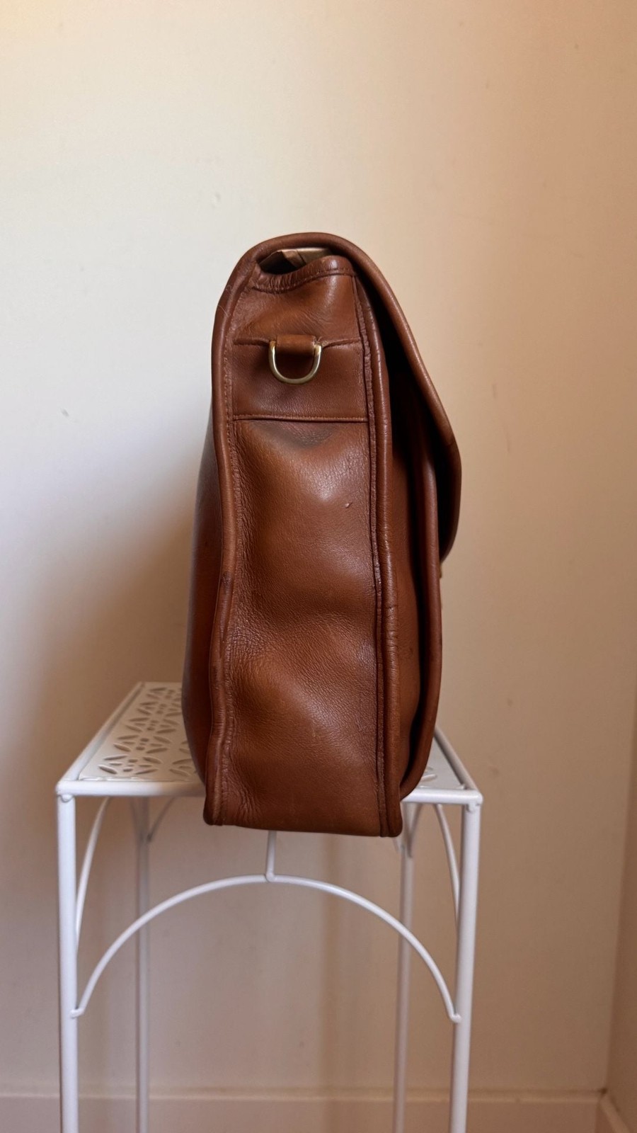 Vintage Coach J4C-5267 Morgan Leather Briefcase Messenger Bag Made in USA