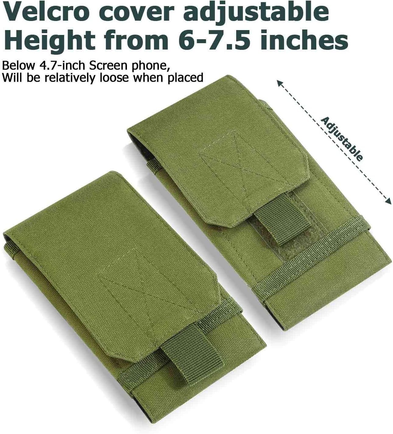 Tactical Molle Cell Phone Pouch Army Holster Case Waist Pouch Bag for Smartphone