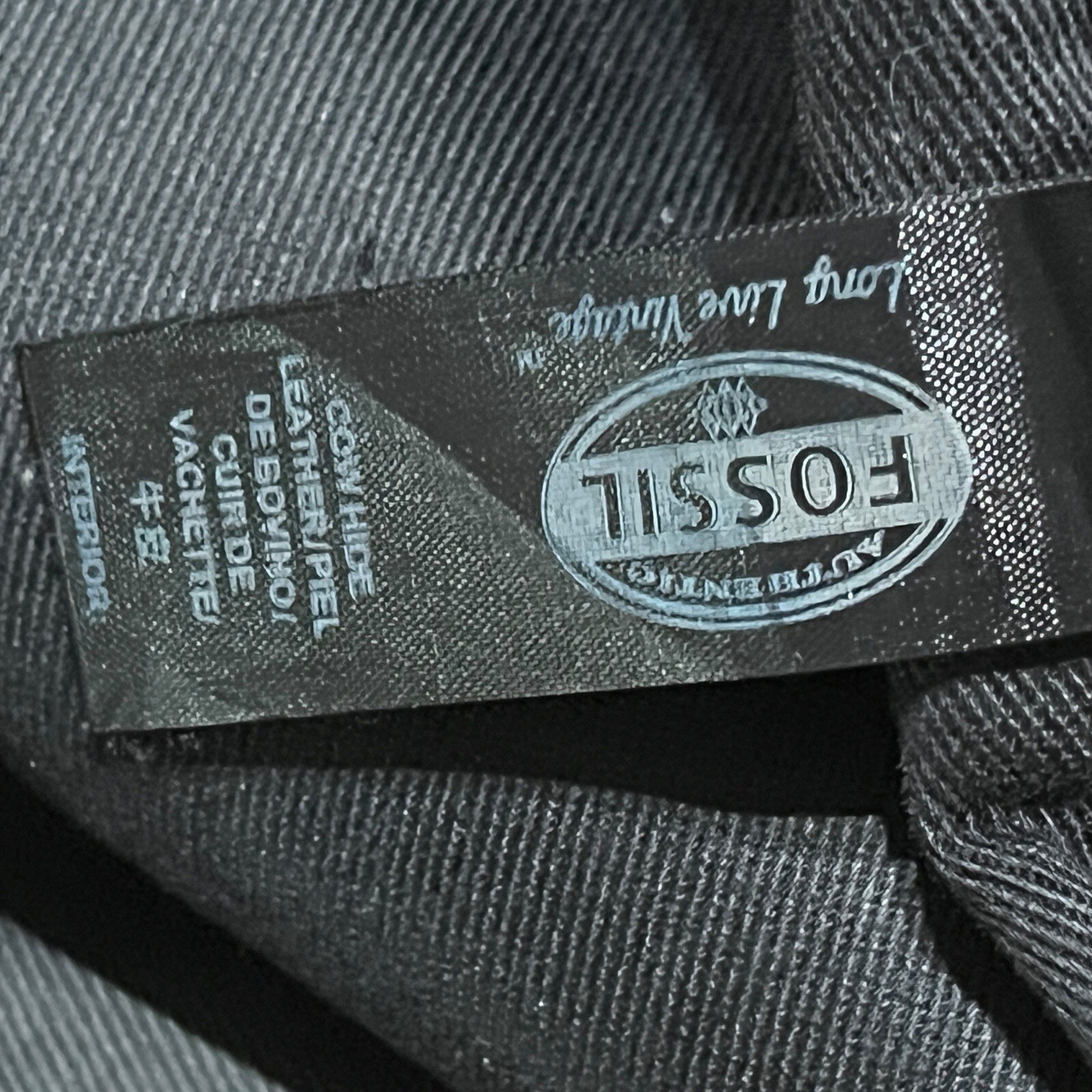 Fossil Messenger Bag Briefcase Attache Case Black Unisex ( Men’s) Estate Retro