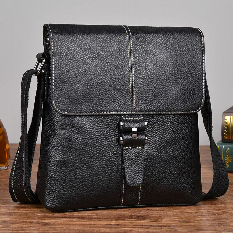 Messenger Bag Vintage Genuine Leather Satchel Crossbody Shoulder Travel Bookbag