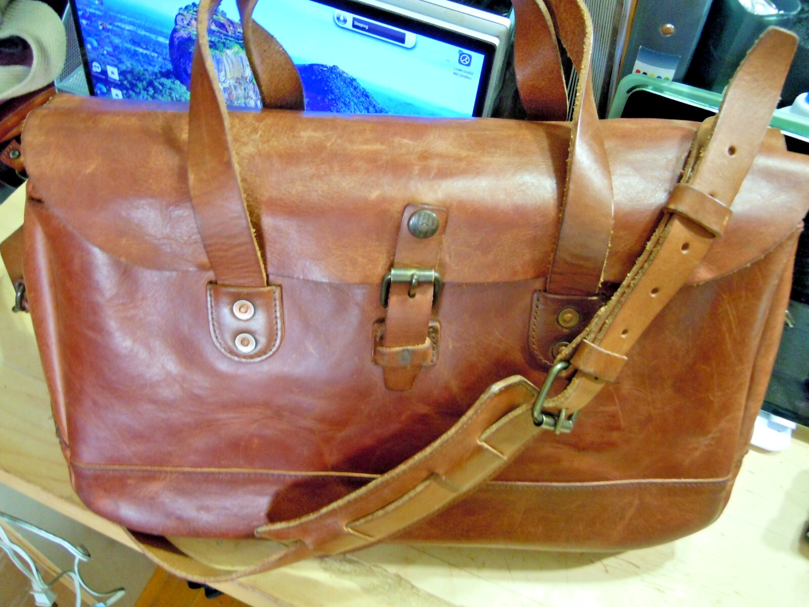 VTG Auth Whipping Post WP Standard Bison Concealed Carry Briefcase USA #2