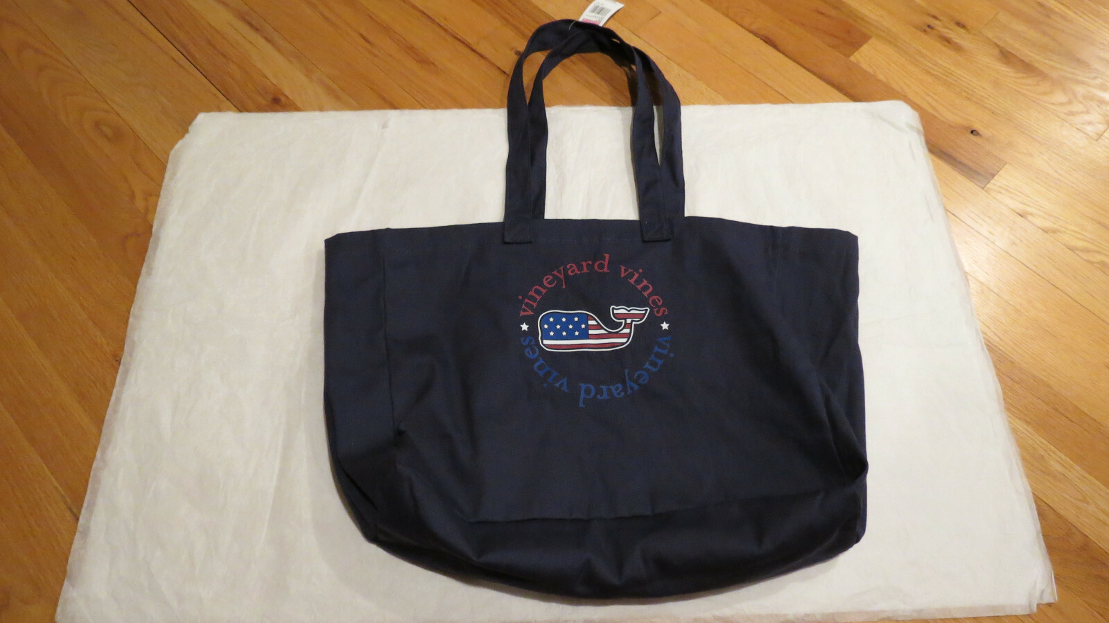 Vineyard Vines Every Day Tote Navy or Spanish Moss Cotton $49.50 Authentic NWT