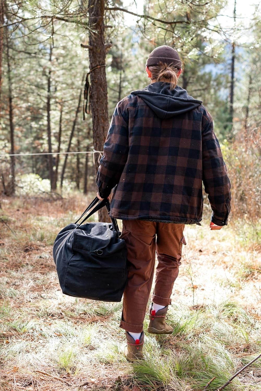 Heavyweight Canvas Cargo Bag Parachute Travel Pack Oversized Capacity Duffel Bag
