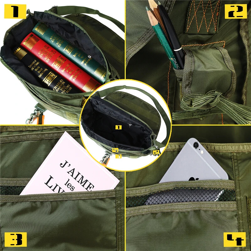 Tactical Shoulder Sling Bag Waterproof Outdoor Chest Pack Men Sling Daypack