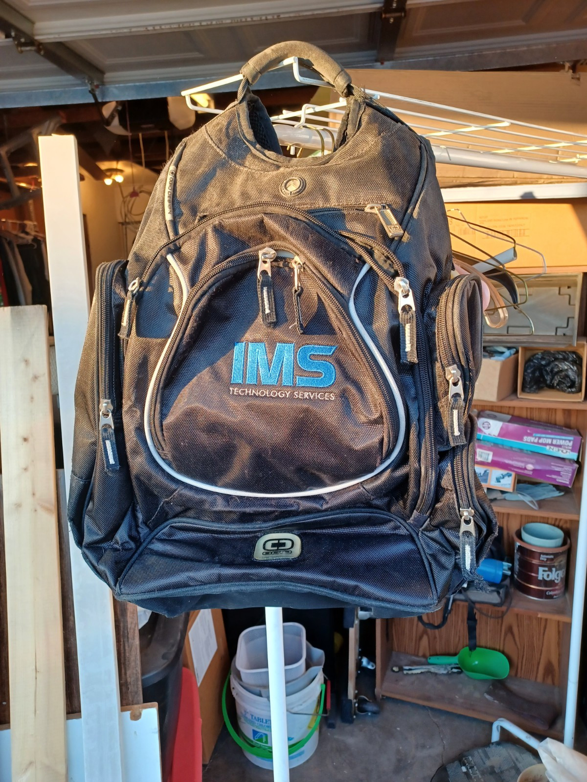OGIO Backpack IMS Logo Large Black Carry On Laptop Bag
