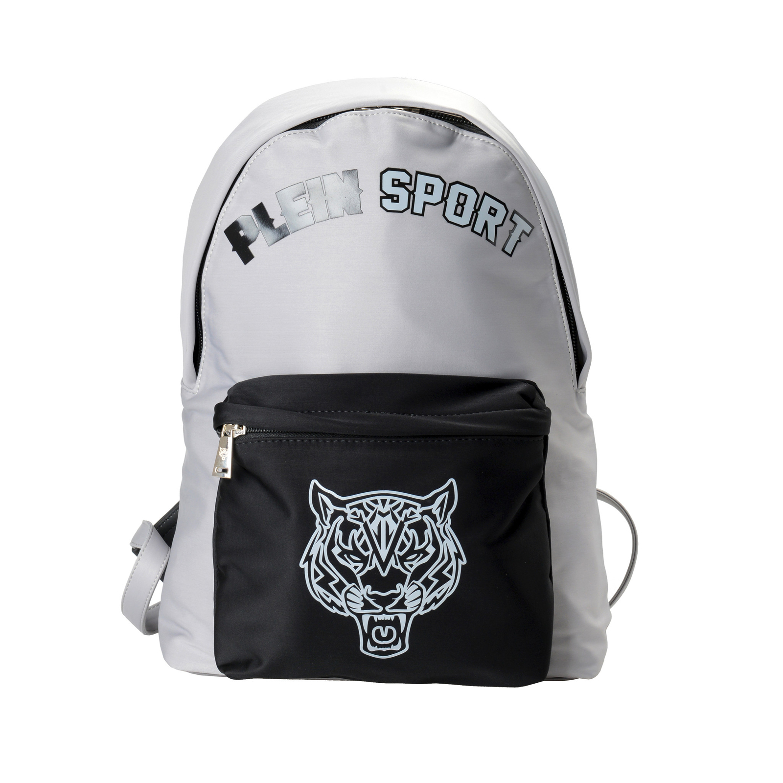 Plein Sport Unisex Logo Print Gray “ZAINO EASTPAK” Backpack Bag