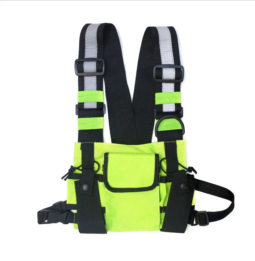 Functional Tactical Chest Bag For Men Fashion Bullet Hip Hop Vest Streetwear Bag