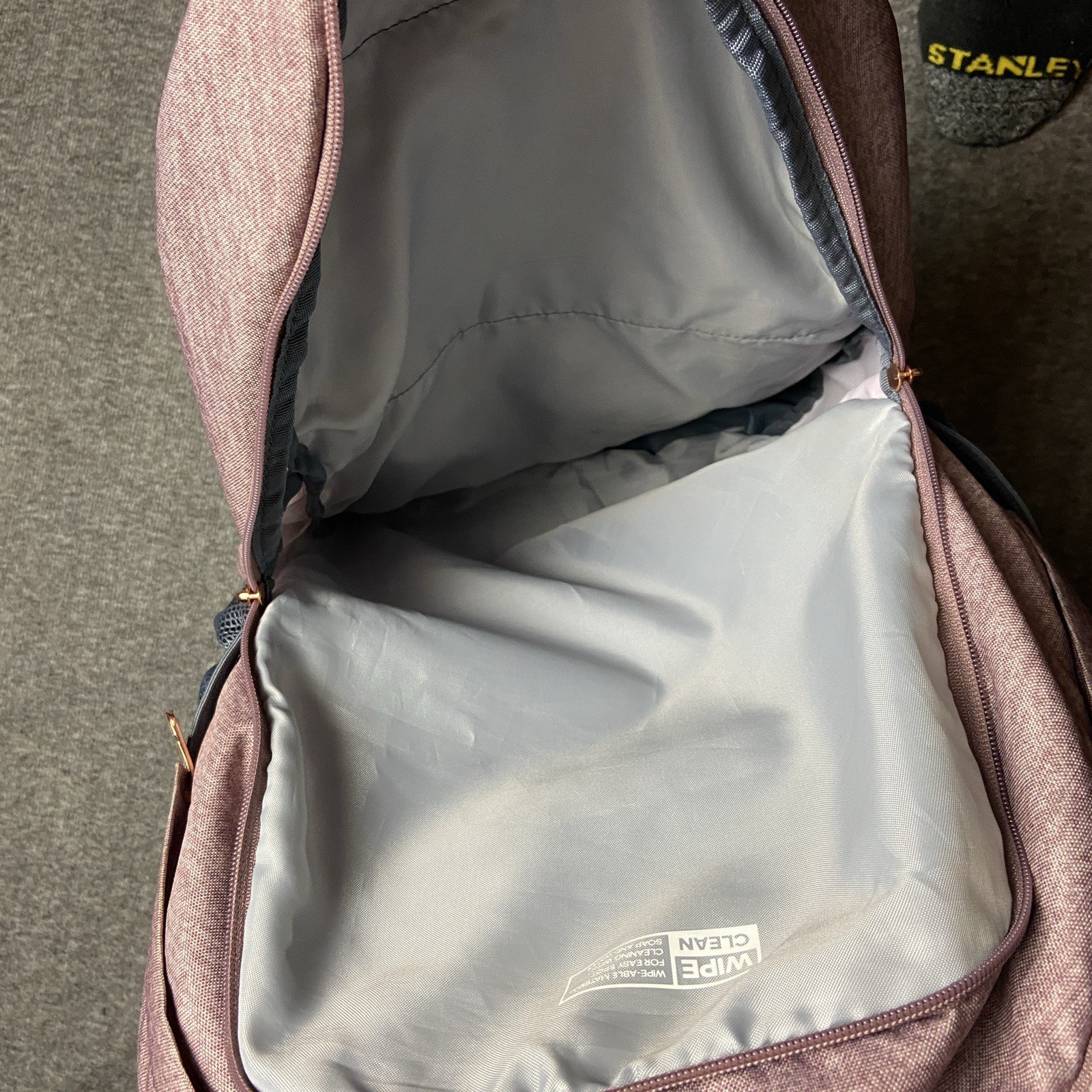 Adidas Prime Backpack Red Purple Gold Writing Zip Pockets Laptop Sleeves