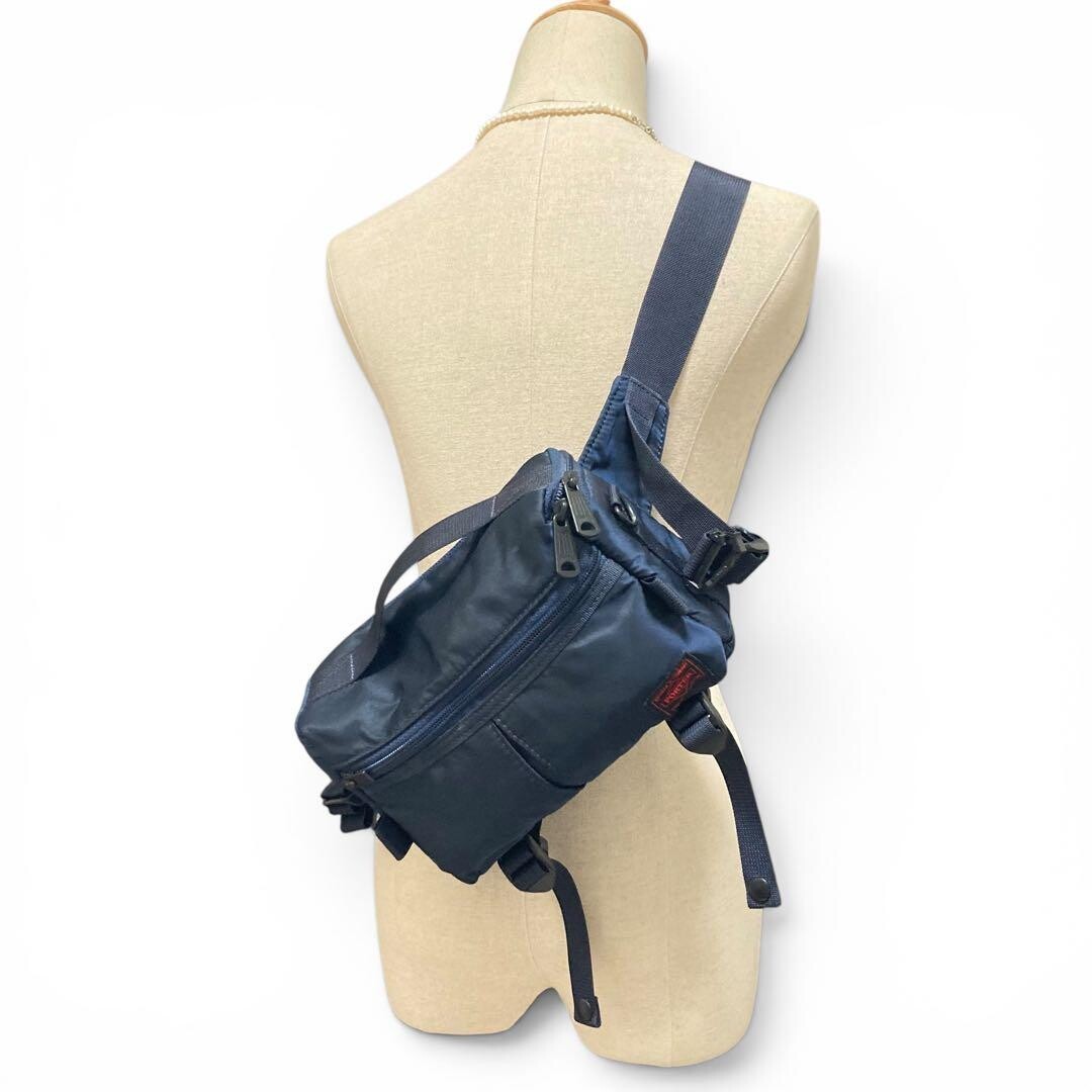 PORTER Sony Collaboration 2Way Camera Bag Navy Nylon Waist Shoulder Bag Japan