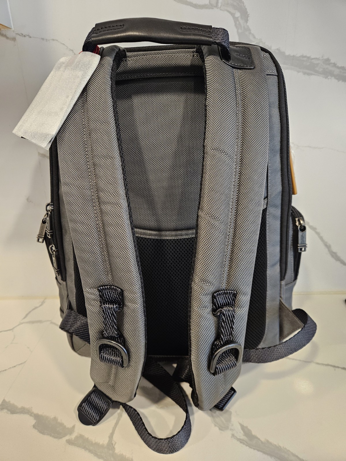 NEW Tumi PARRISH 16.0” Ballistic Nylon Laptop Backpack – GRAY w/ TAN accents