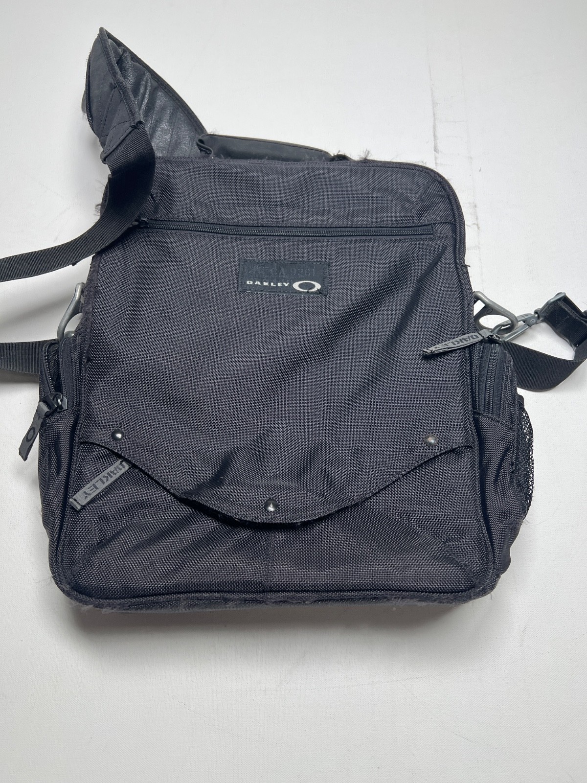 Oakley Ballistic Nylon Tactical Field Gear Vertical Laptop Messenger Bag Y2k