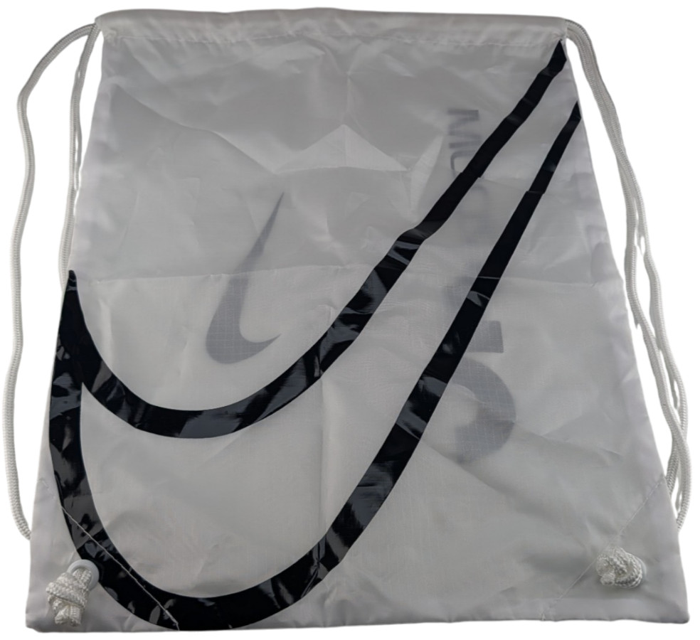 Nike Zoom White Drawstring Shoe Dust Bag Black Swoosh