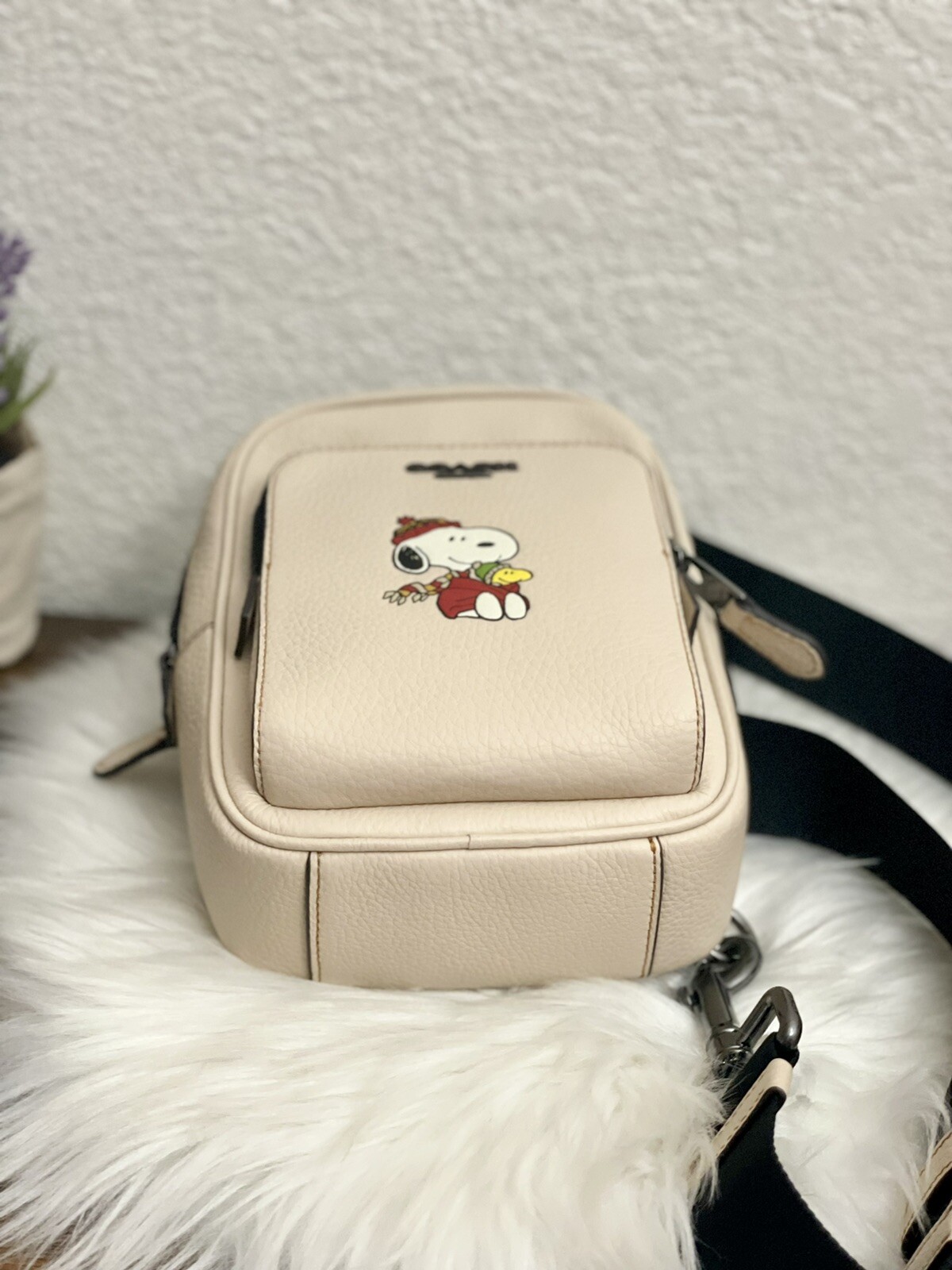 COACH X PEANUTS TRACK PACK 14 WITH SNOOPY MOTIF CE602 NWT Limited