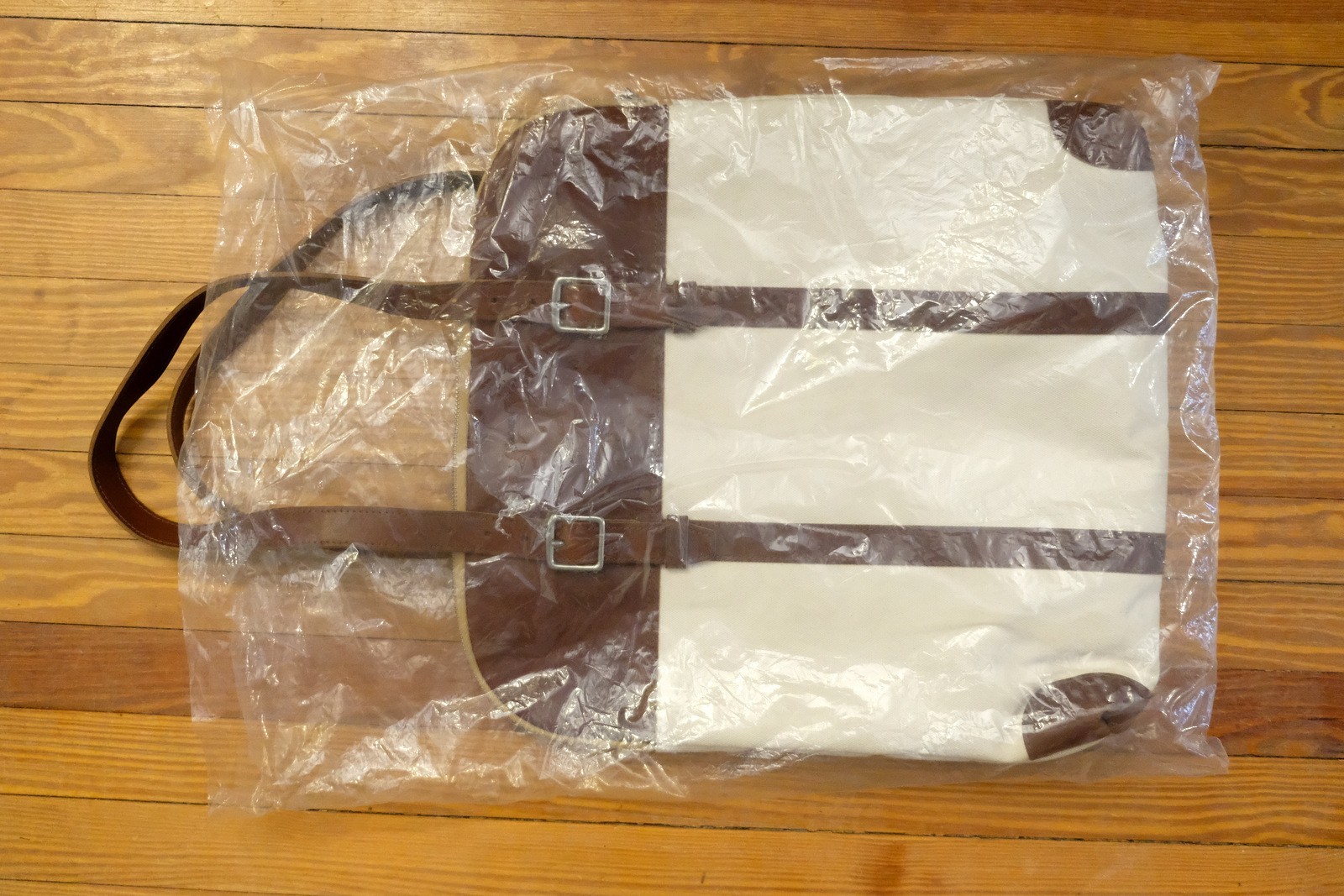 Billykirk Leather and Canvas Slim Padded Tote