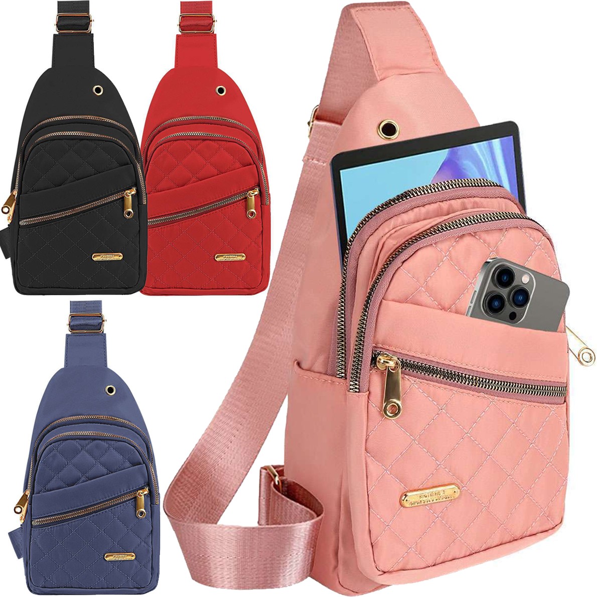 “Low Price”Mens Womens Sling Bag Chest Packs Cross Body Travel Shoulder Backpack