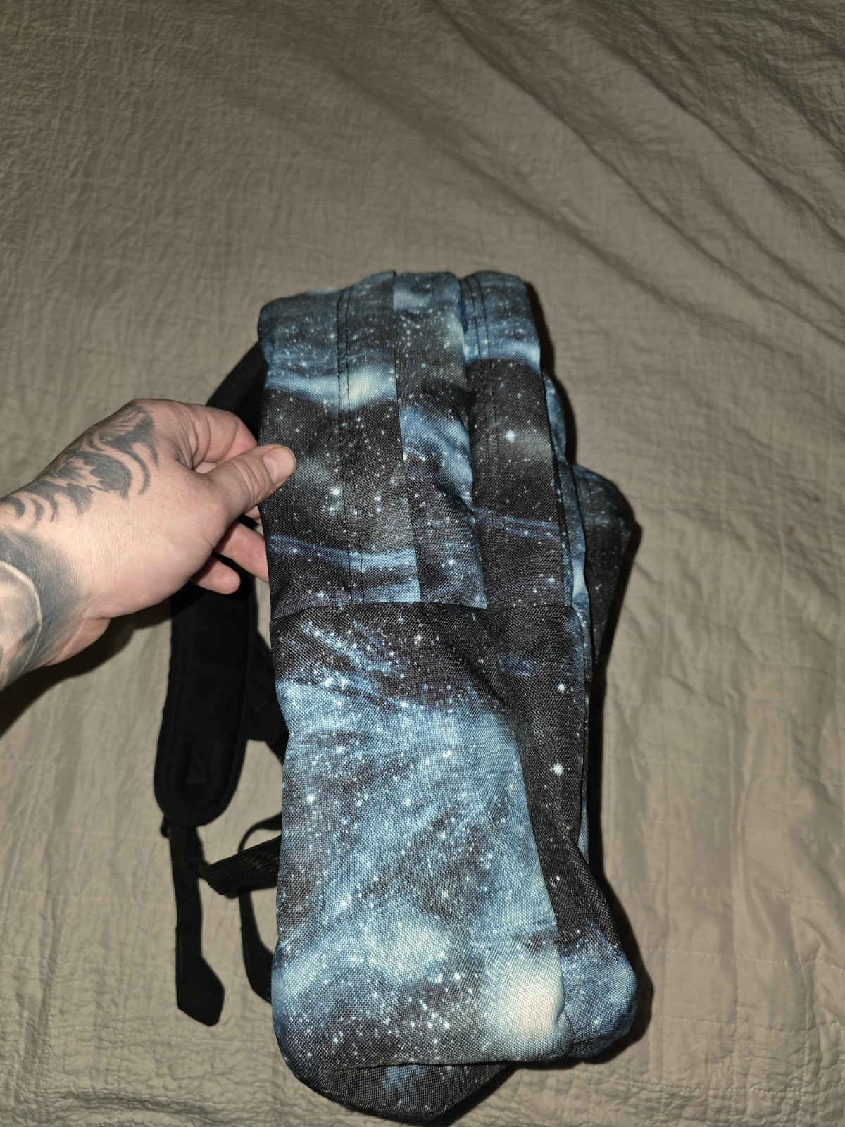 JanSport Trans SuperMax Backpack Laptop Sleeve Cosmos Galaxy Space Blue JS00TM60