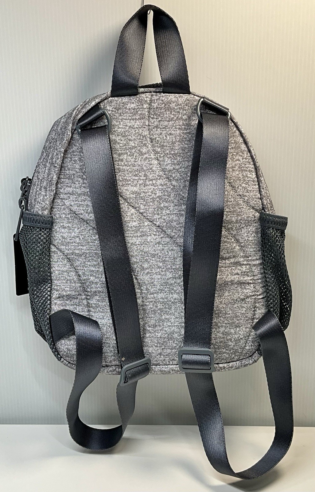 Adidas Linear 3 Mini Backpack Mesh Pockets Interior Compartments Gray Black NWT