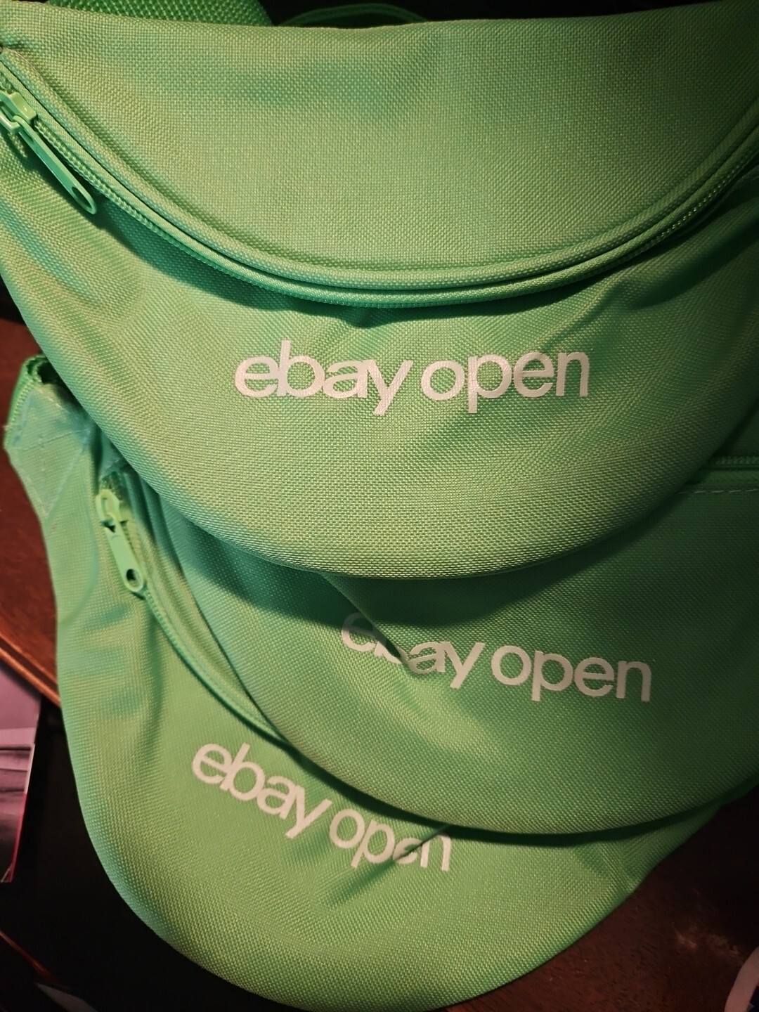 EBay Open Fanny Pack 2019 Neon Green Two Pocket