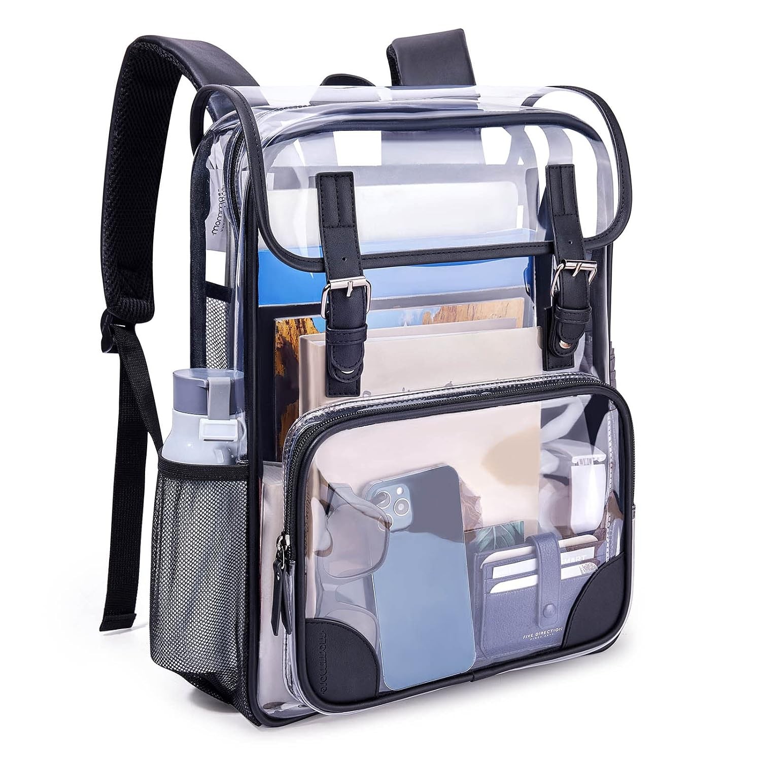Heavy Duty Clear Backpack Large Transparent Bookbag School Clear Laptop Bag