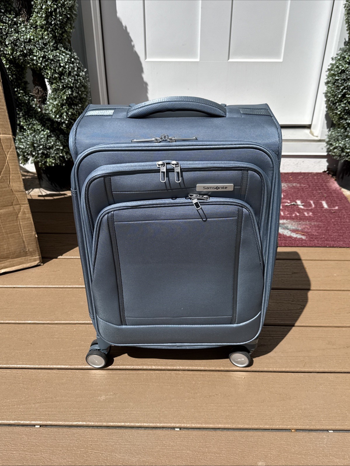 Samsonite UpLIFT Lightweight Softside Expandable Luggage Blue Carry On