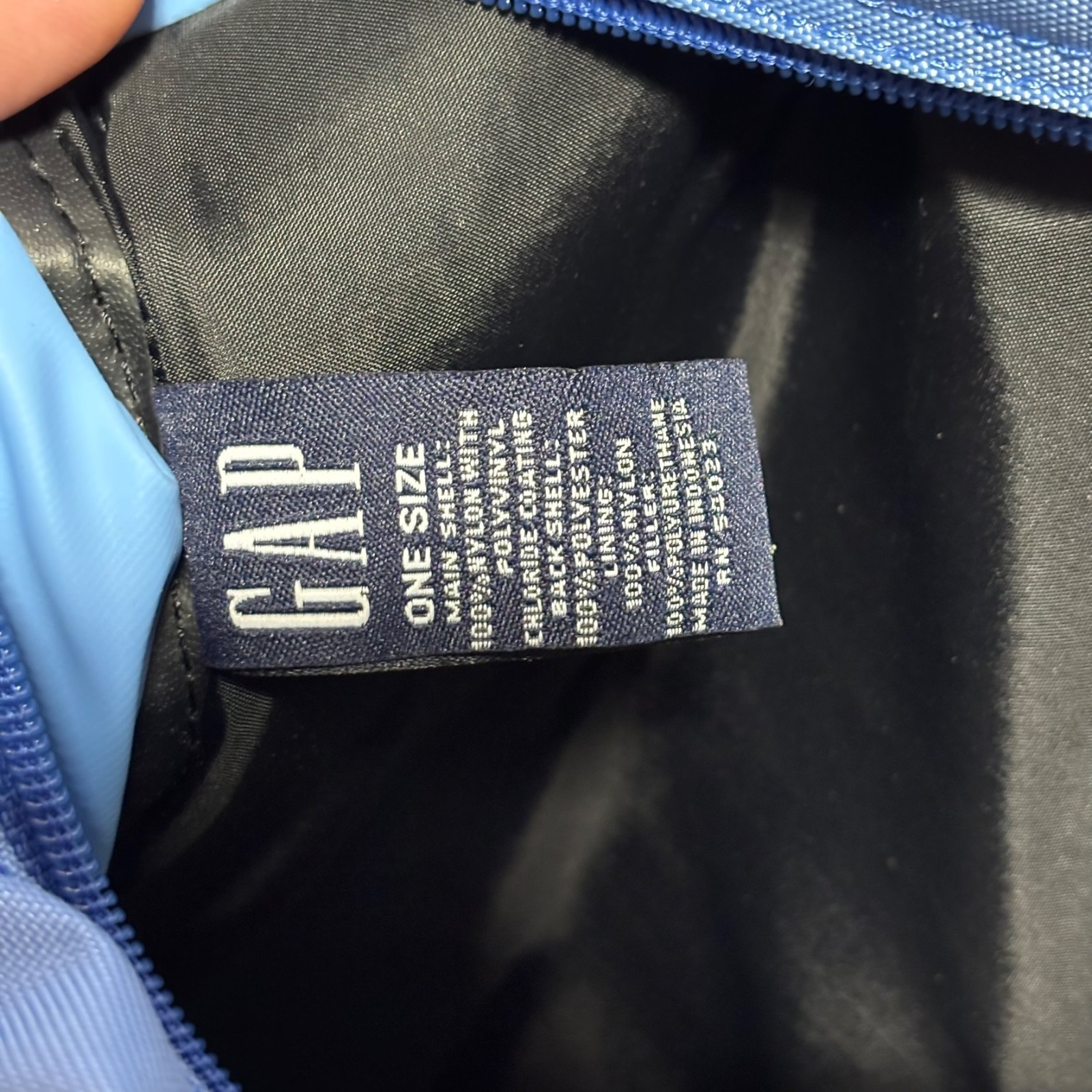 Vintage Gap EST 1969 Blue / White Messenger Bag