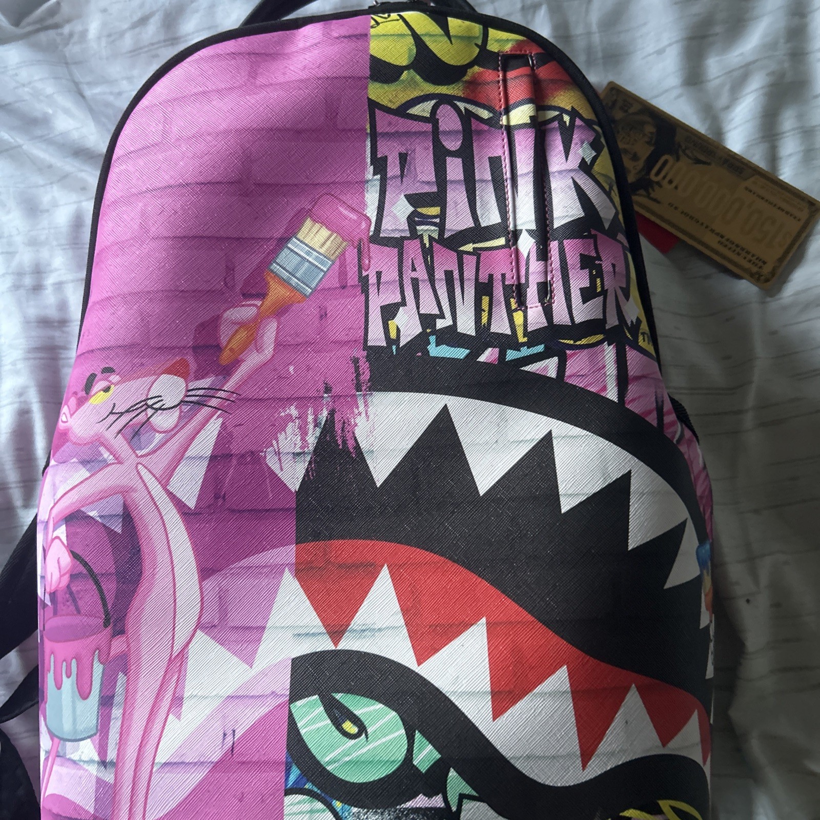 sprayground backpack pink panter prestige