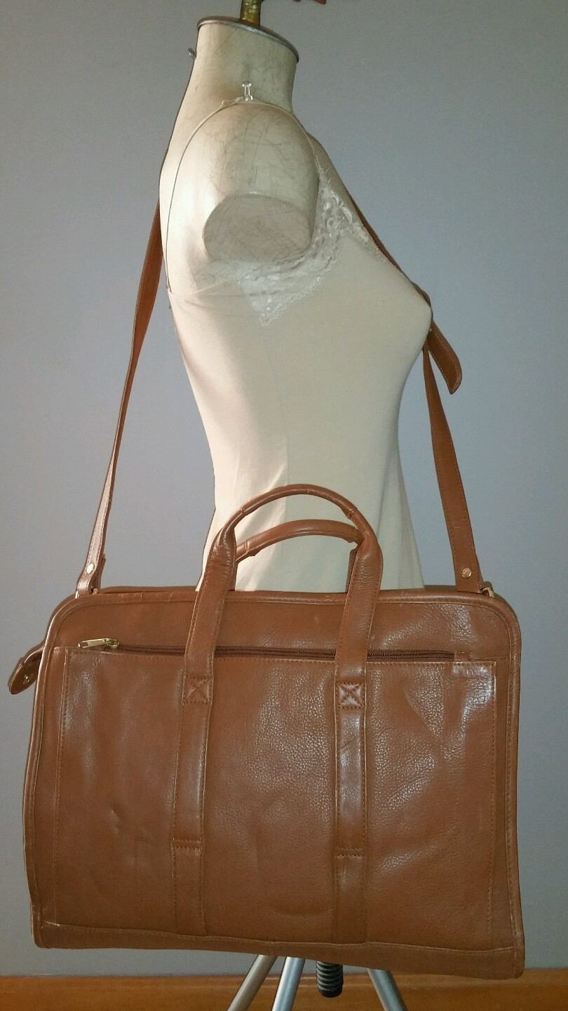 VINTAGE BRITISH TAN BROWN LEATHER MESSENGER LAPTOP SCHOOL WORK BAG CROSS BODY