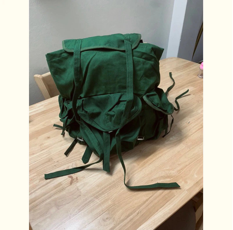 Combo VC Vietnam – Frog Bag Backpack, Broad-Brimmed Hat & Traditional Scarf