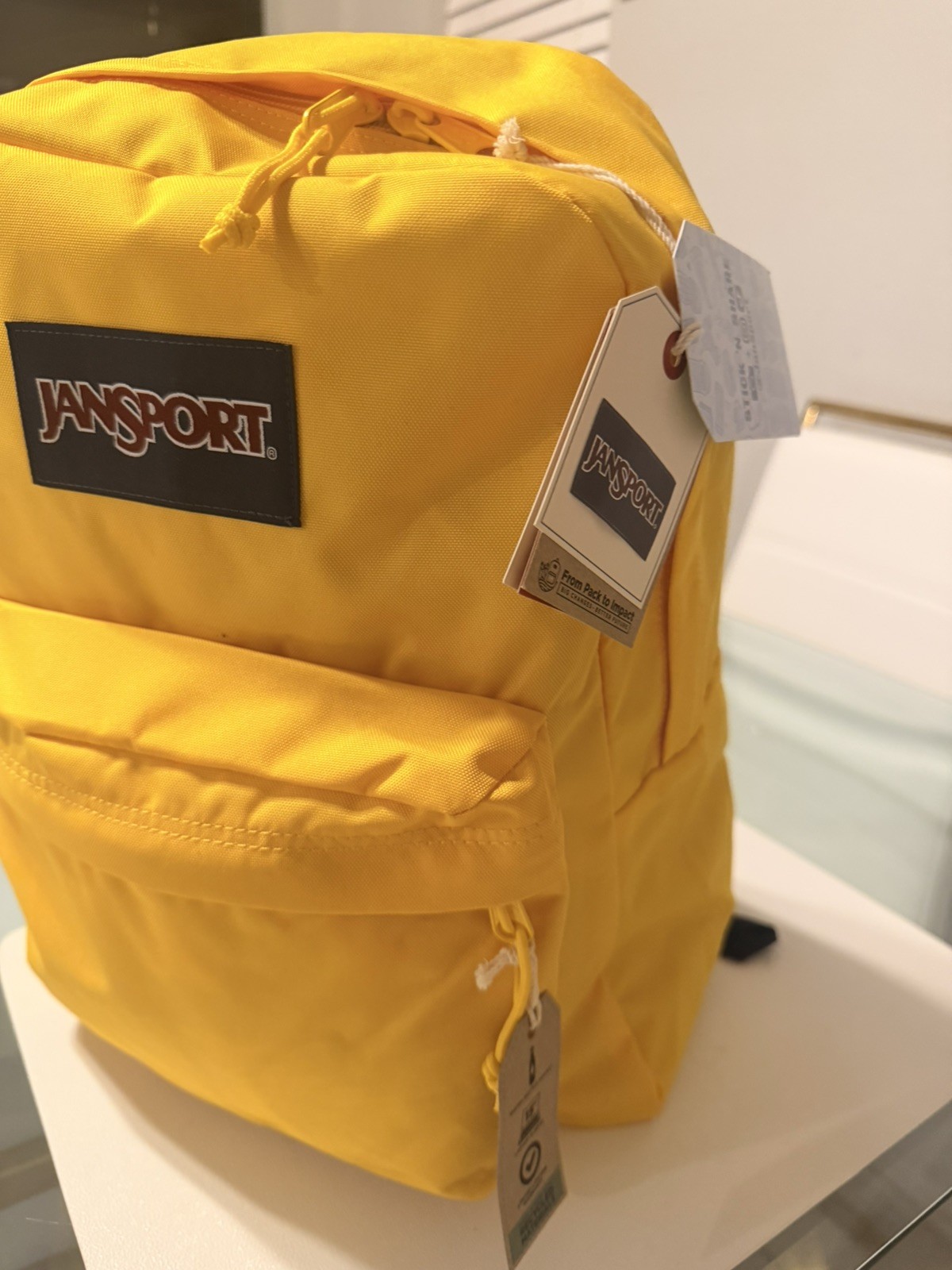 JanSport SuperBreak Plus Backpack Internal 15″ laptop Sleeve, Side Pocket