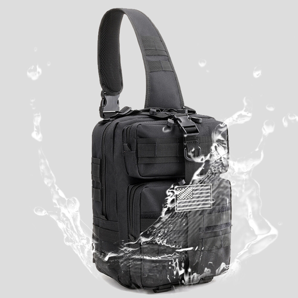 Tactical Molle Shoulder Bag Crossbody Bag Multi-functional TactPouch Chest Pack