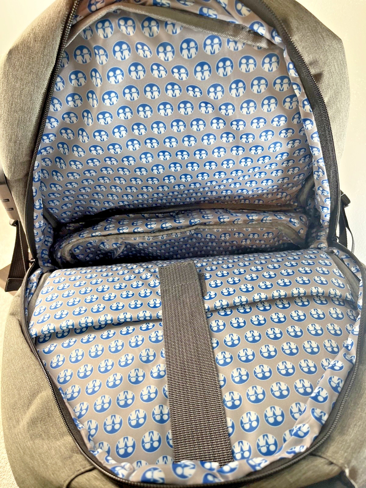 Backpack Padded Laptop Bag School Children Gray Pockets Hot Cold Pocket Work NEW