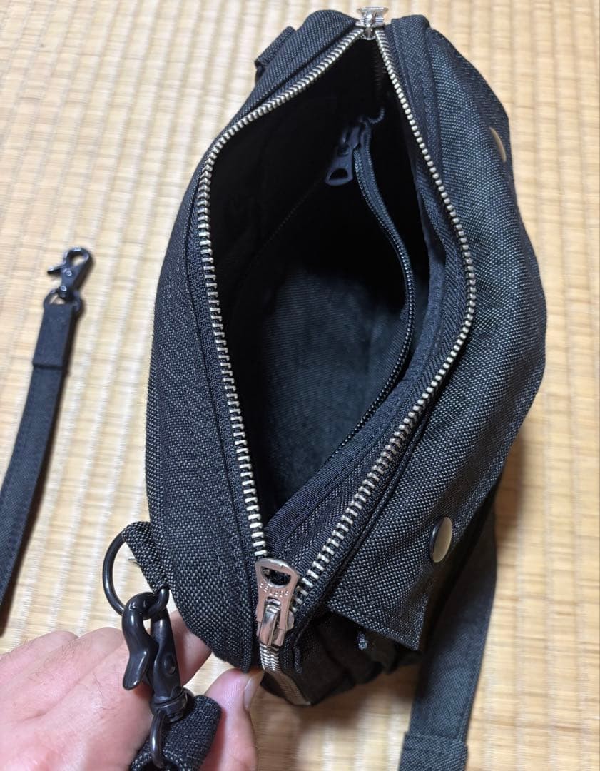 PORTER YOSHIDA SMOKY 2WAY Shoulder Bag Black made in Japan Authentic