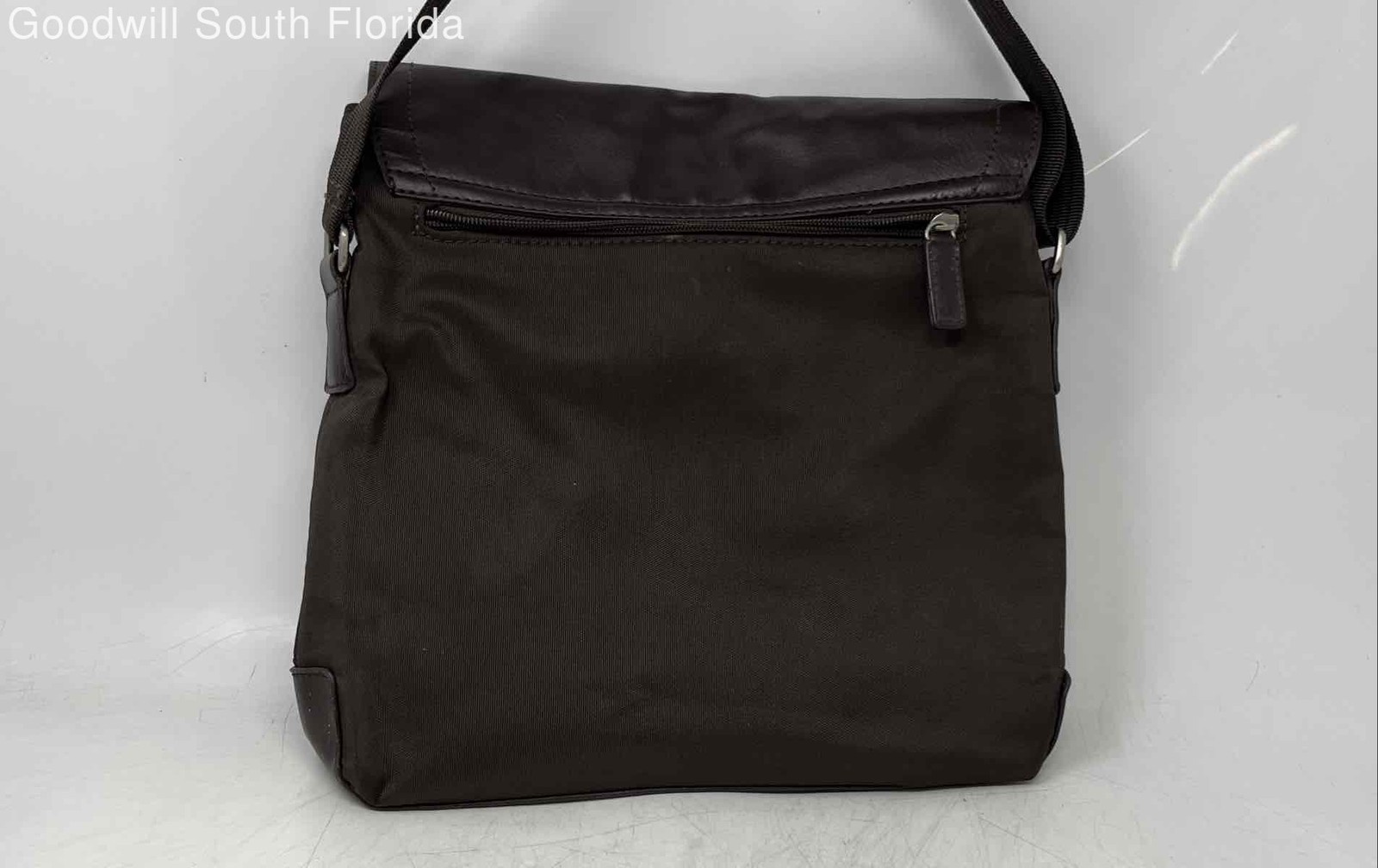 Aldo Mens Brown Adjustable Strap Flap Shoulder Crossbody Bag