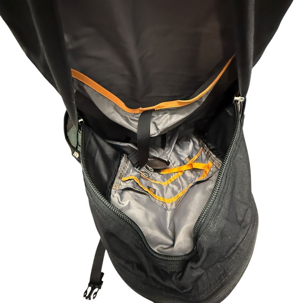 The North Face Black Backpack Daypack Ergonomic Padded Straps Outdoor Adventure