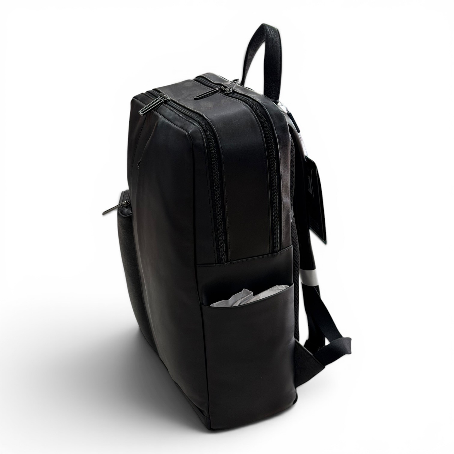 PIQUADRO men’s backpack leather backpack with computer made in Italy notebook