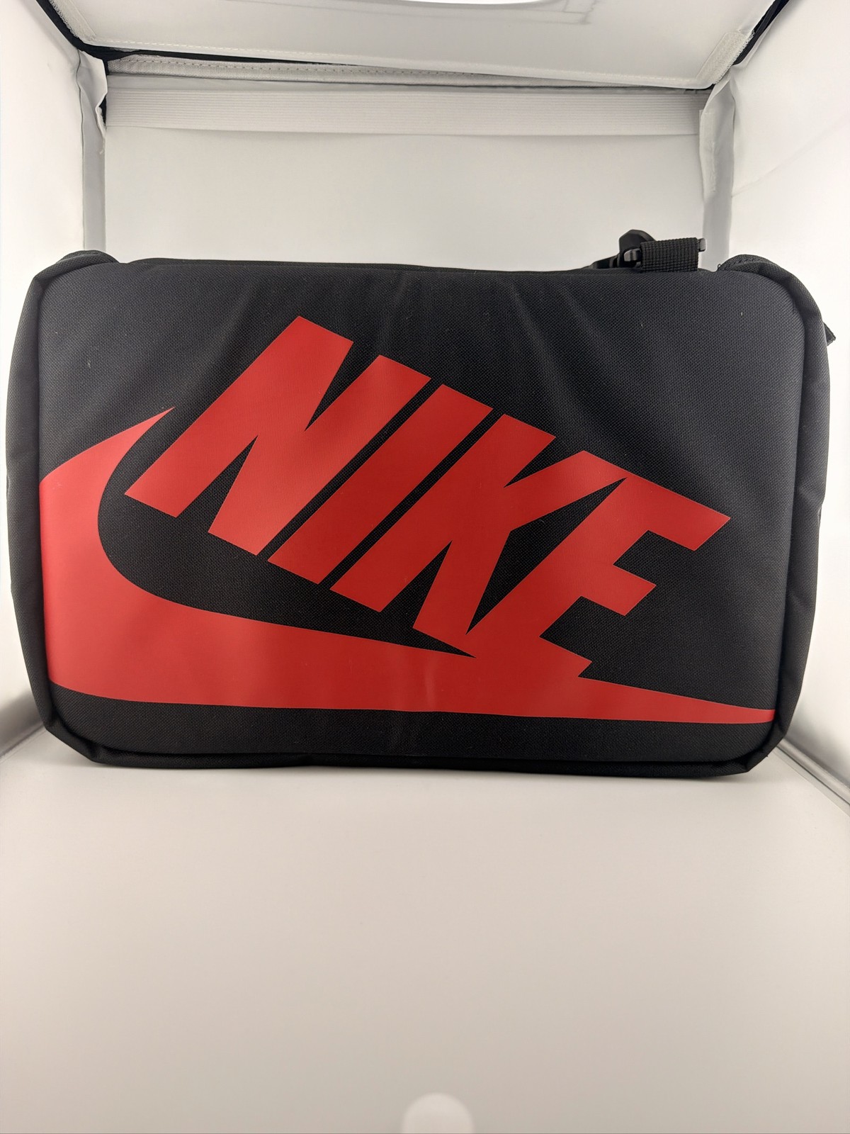 Nike Jordan Shoebox Bag 12L Black Red Gym Crossbody Shoulder Strap