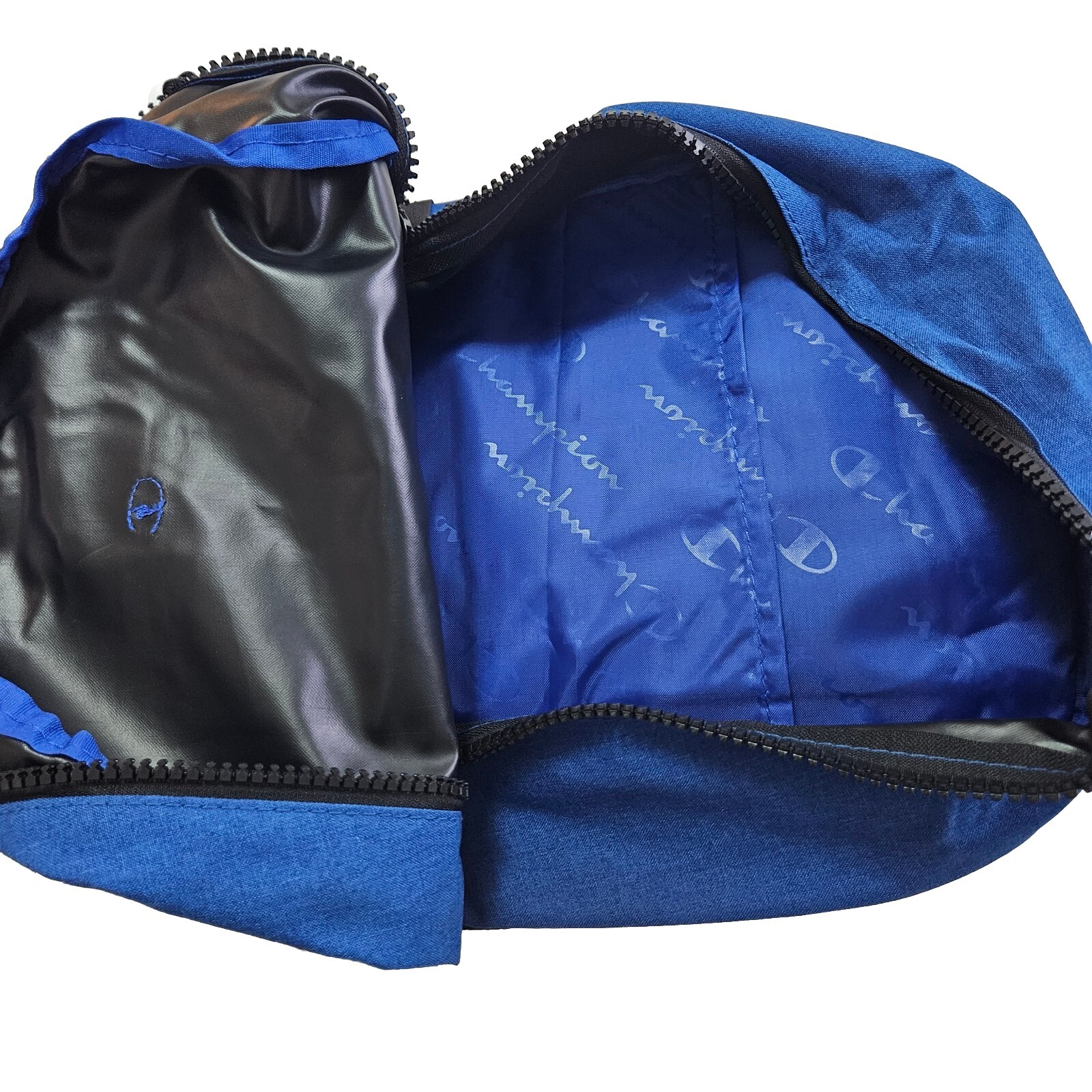 Champion Manuscript Backpack Royal Blue/ Black Sleeve Laptop Padded Back &Straps