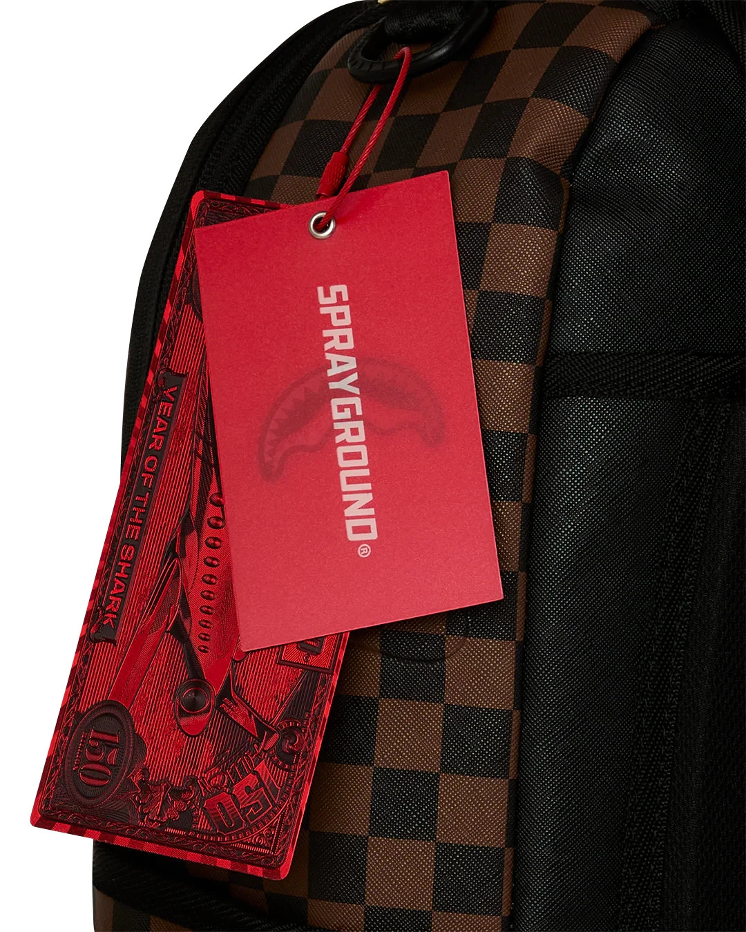 Sprayground HIGHLINE HOLSTER Check Backpack🔥New Black Bookbag Travel Bag School