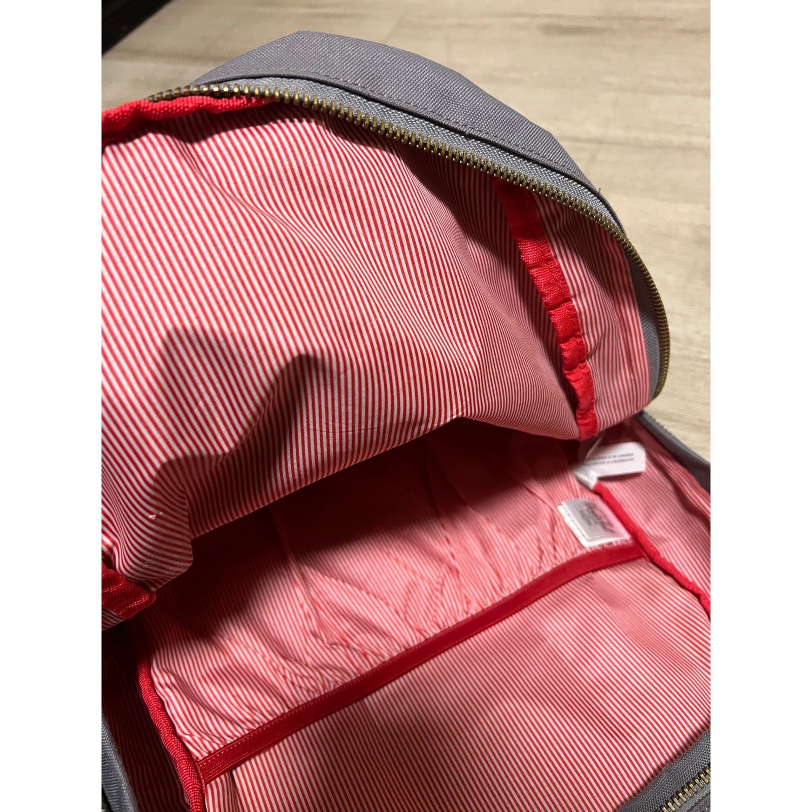 Herschel Supply Co Nova Settlement Backpack Grey Canvas School Travel Bag Mens