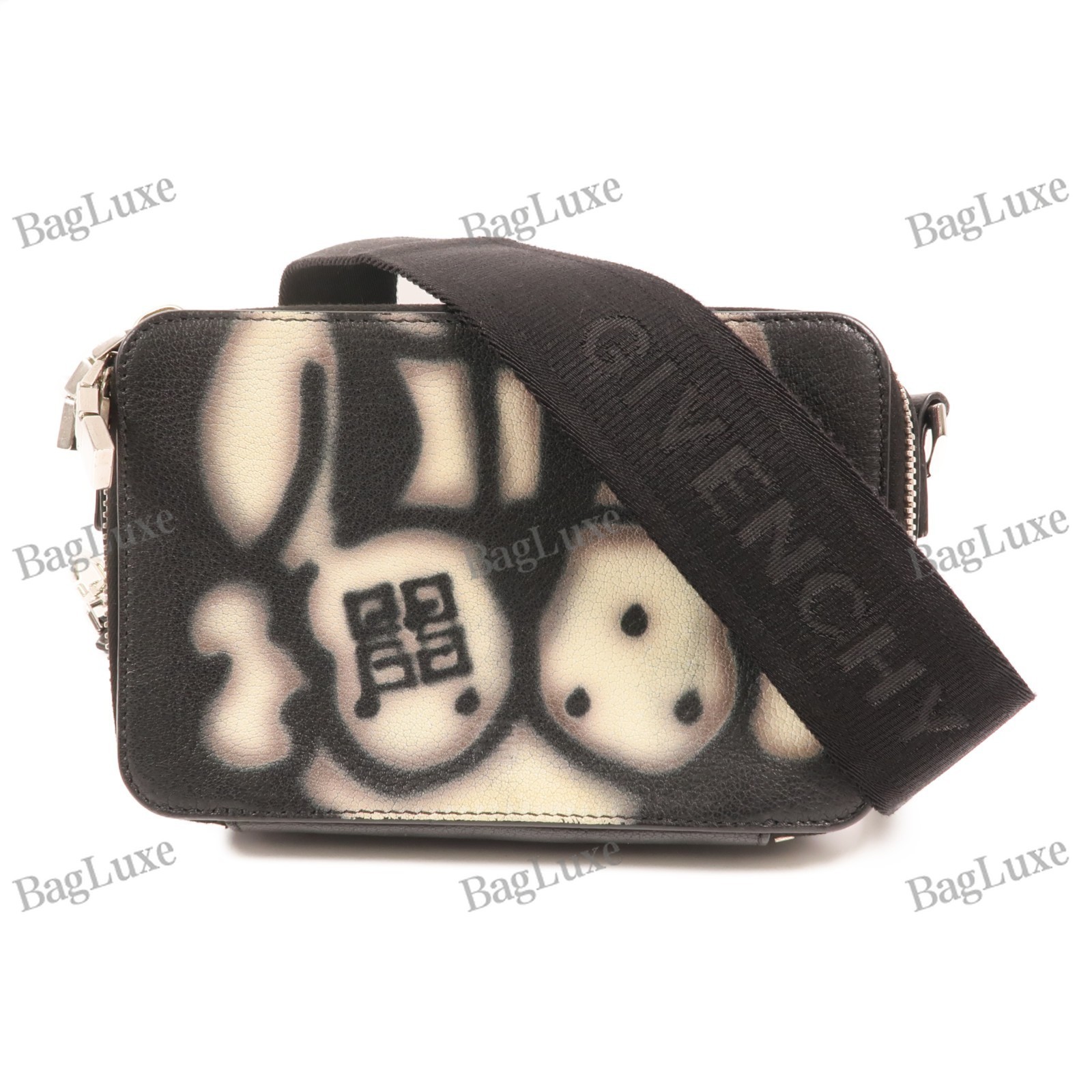 GIVENCHY SHW Shoulder Bag Calfskin Leather Black