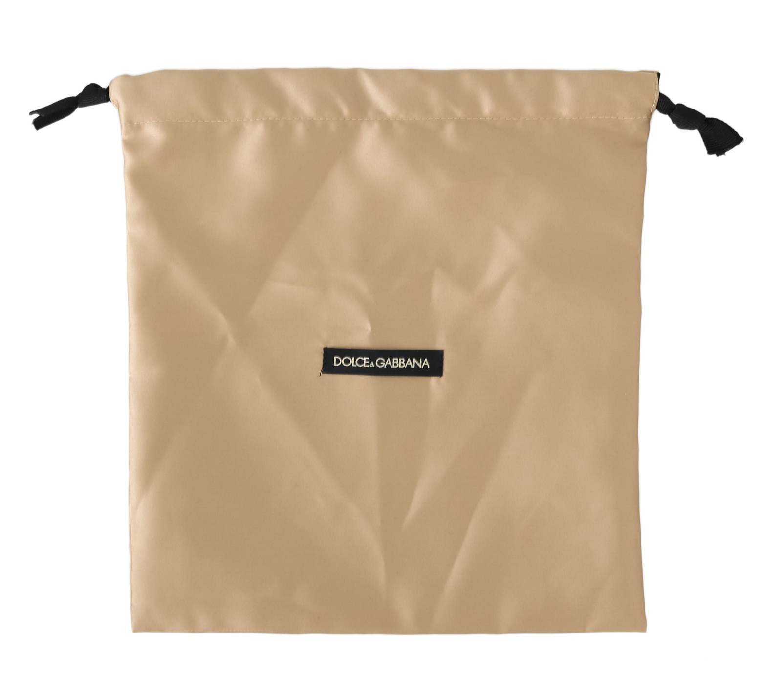 sDOLCE & GABBANA Dustbag Cover Bag Cotton Cream Drawstring Shoebag 28cm x 26cm