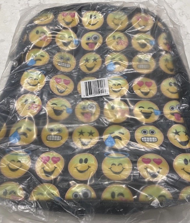 Emoji Backpack White School Pack Bag Back Pack Shoulder Smile Face Toys R US