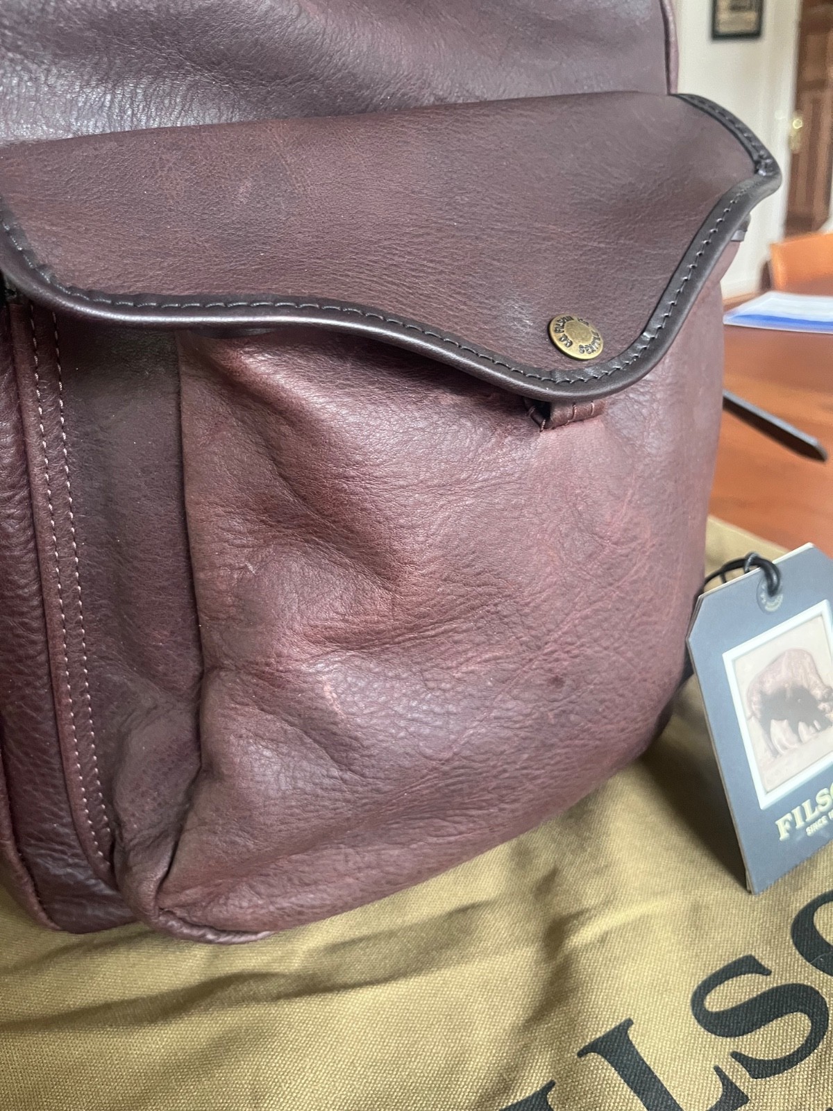 FILSON Heritage Leather Journeyman Backpack, Excellent Condition, Made in USA