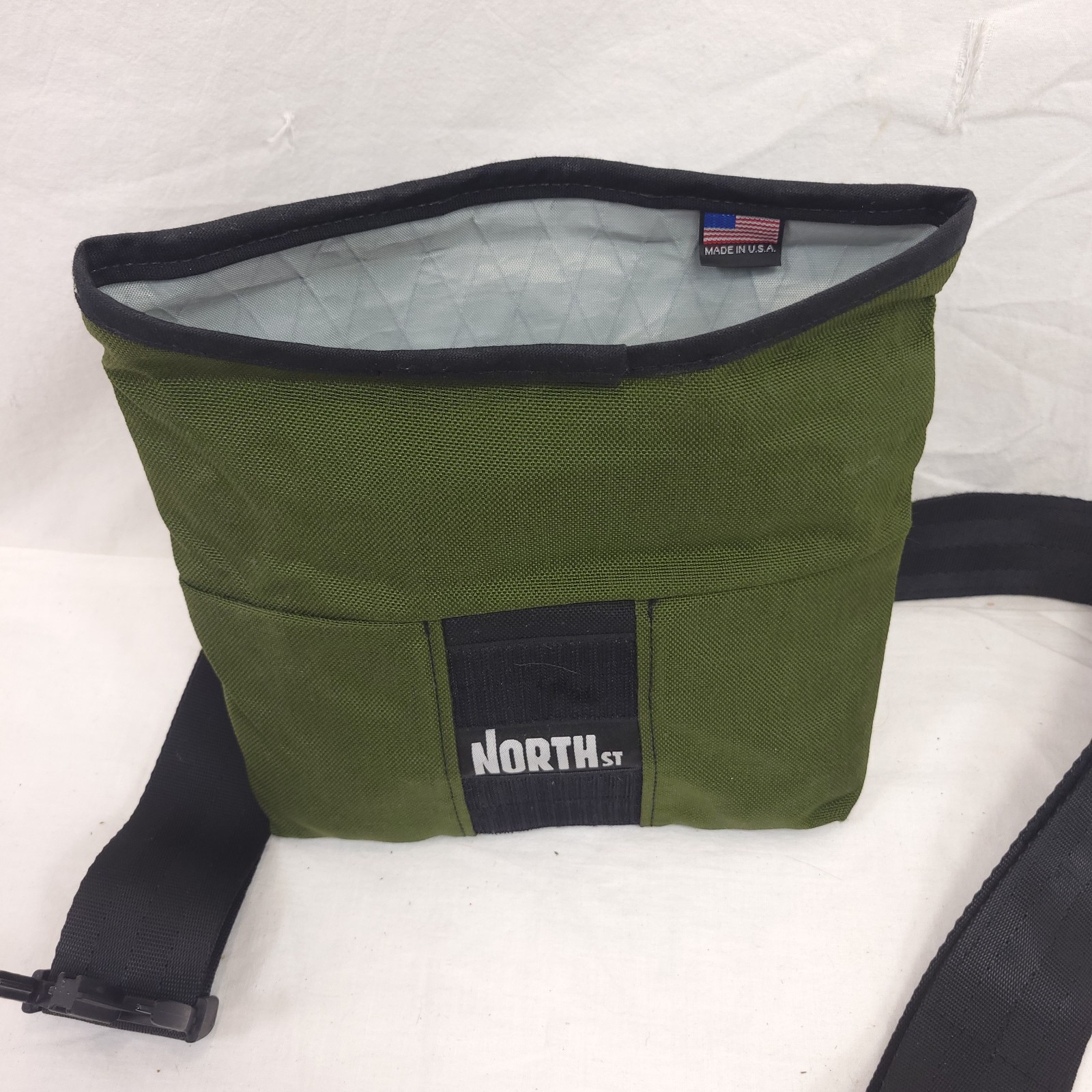 North Street Bag – Roll Top Hip Pack – Green Hiking Pouch – Made in USA