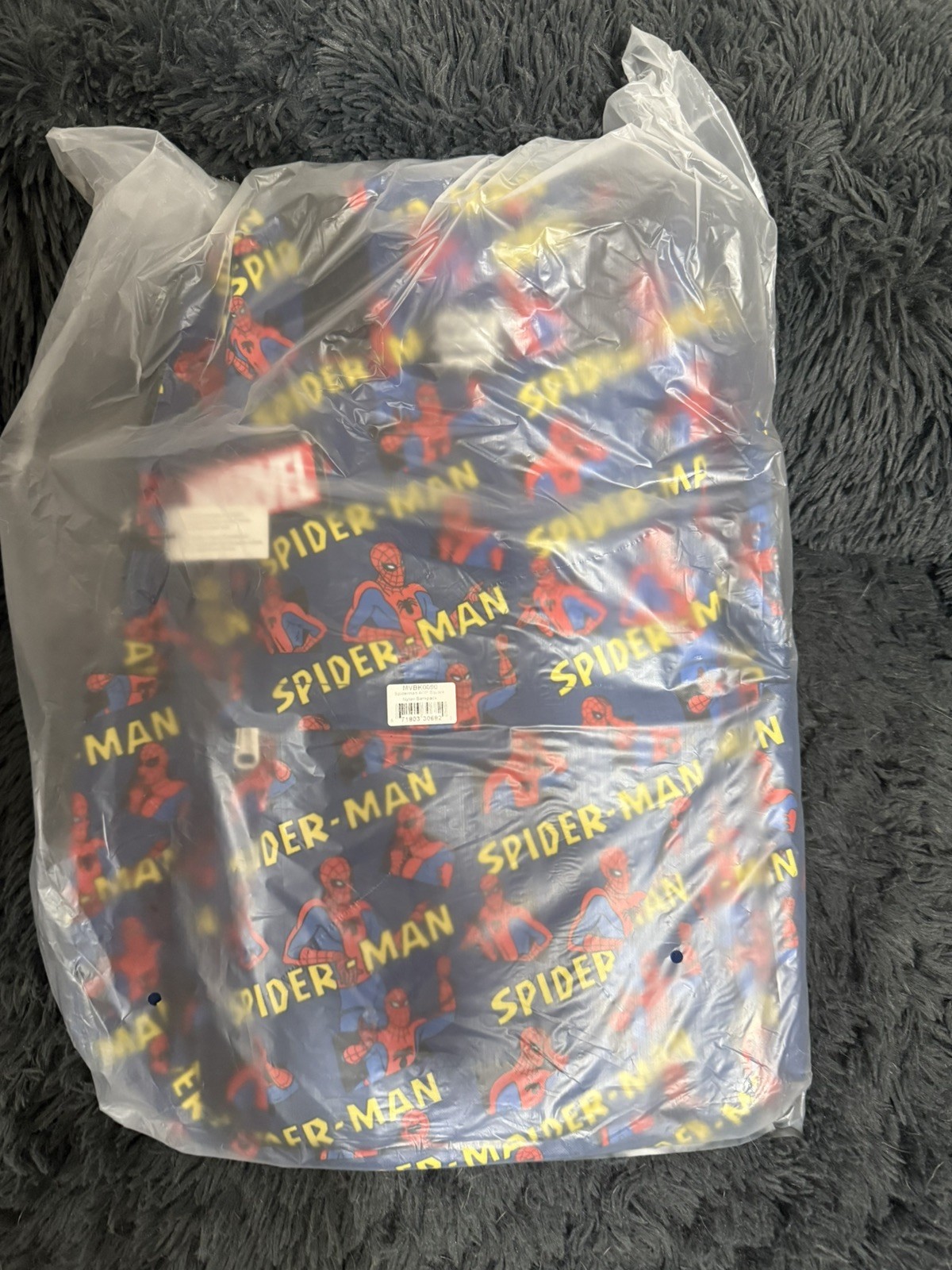 Marvel Spider-Man Classic All Over Print Square Nylon Backpack Loungefly