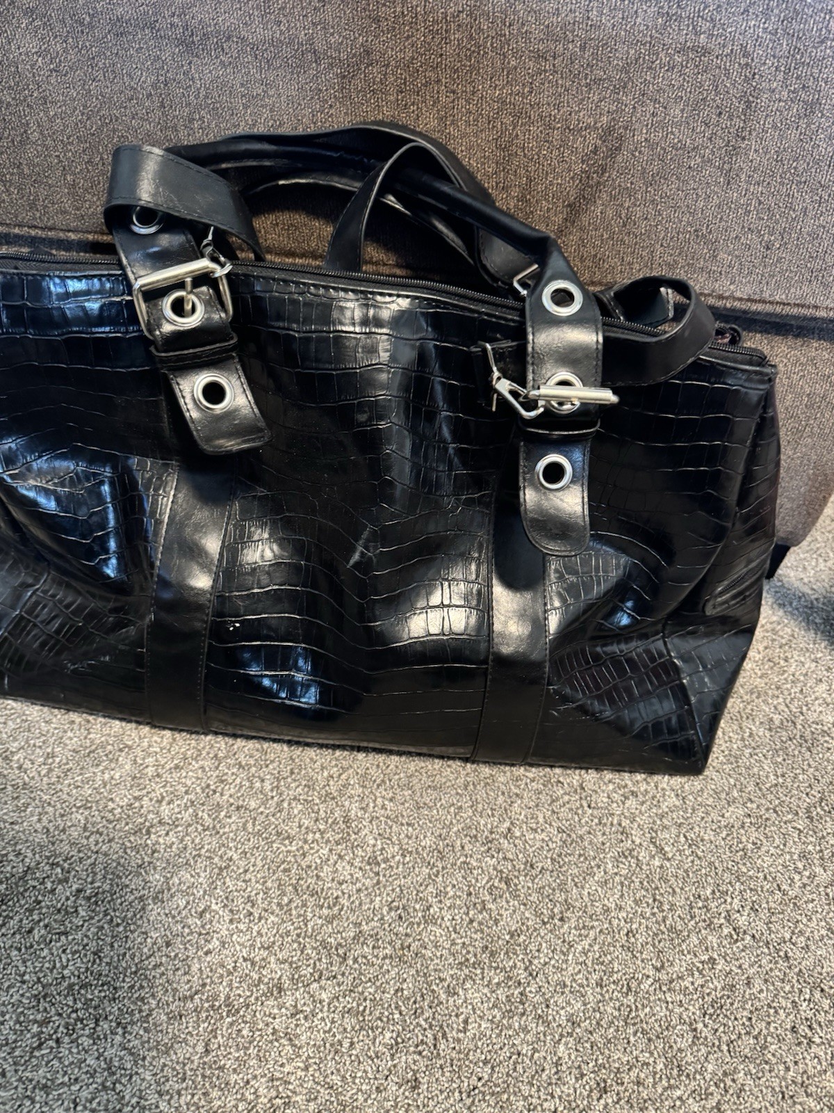 Rare VTG Leather NYC 2001 Duffle Bag- See Pictures And Description For Info