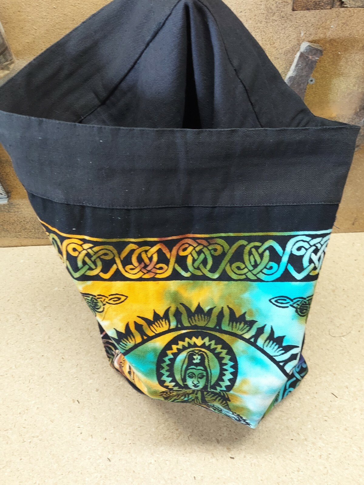 Buddha Spirit Prayer Back Pack Bag (B) – Brand NEW – thick material 18″ H – 12″